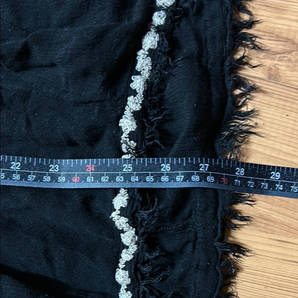Free People top size xs Black Long Sleeve Boho - Picture 4 of 7